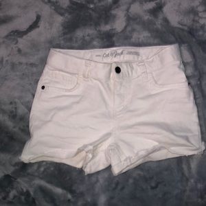 Girls white cat and jack Jean shorts